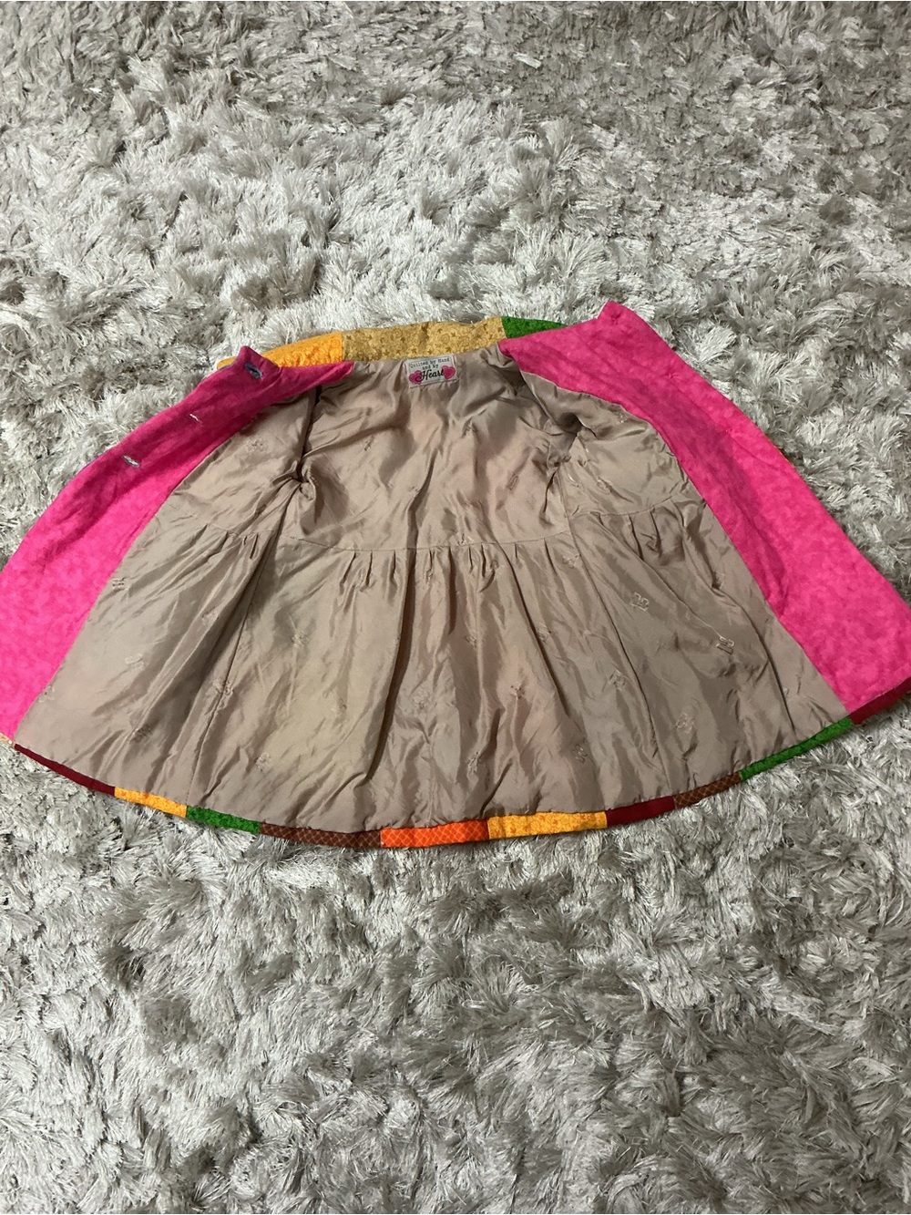 Handmade Colorful Patchwork Kids Jacket - Bright Multi-Color - Picture 5 of 7